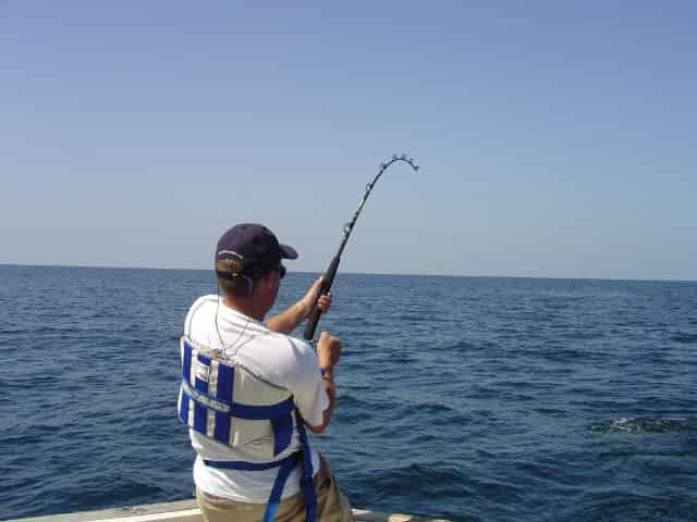 man deep sea fishing in tampa fl