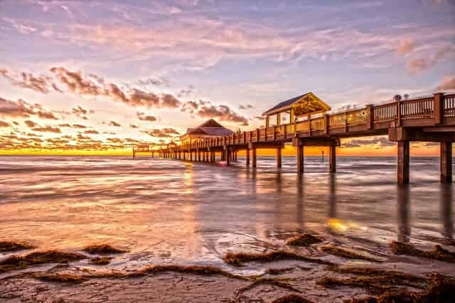 Sunset at Clearwater Beach Pier