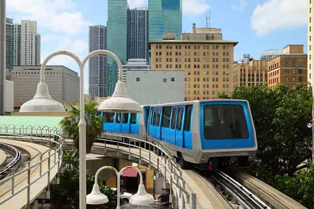 Miami downtown train system