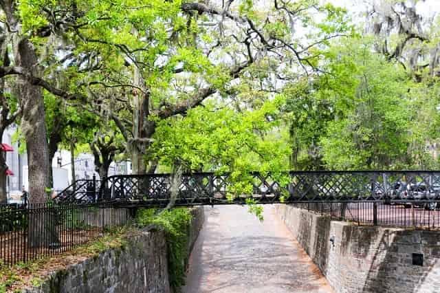 Iron walkway in Downtown Savannah