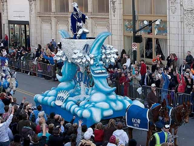 Mardi Gras Parade in Downtown Mobile, Alabama