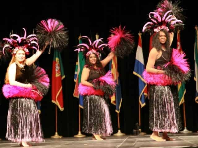 Performers at Mobile International Festival in Downtown Mobile, Alabama