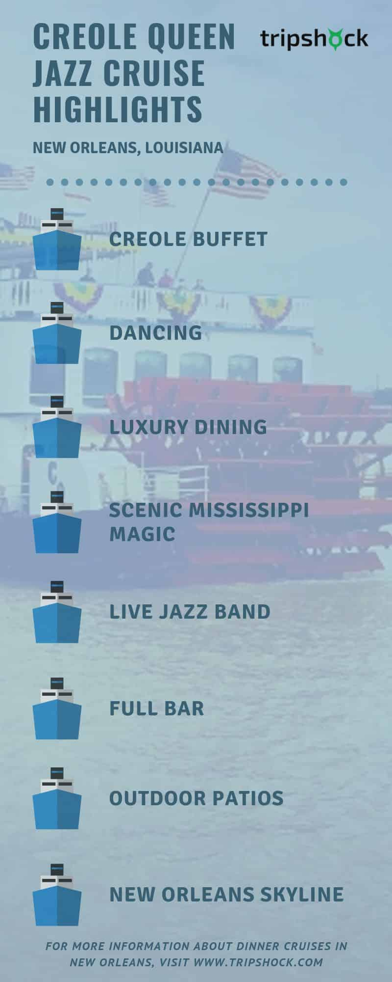 creole queen jazz cruise highlights