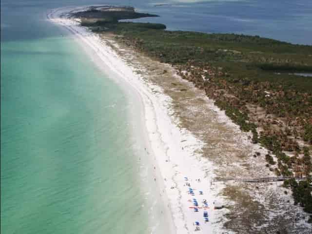 aerial view of Caladesi Island State Park