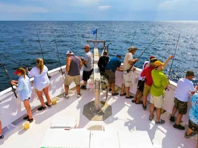 party boat fishing charter in Destin, FL