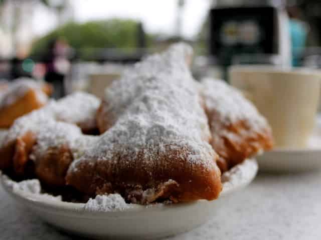 beignets from cafe du monde in new orleans