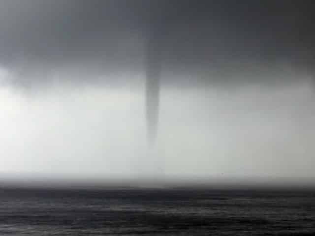 waterspout in the Florida Keys