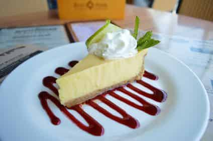 key lime pie served on a food tour in key west