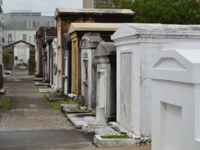 family tombs in a nola cemetery