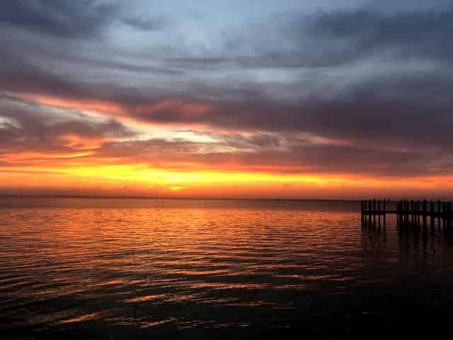 beautiful sunset in destin florida