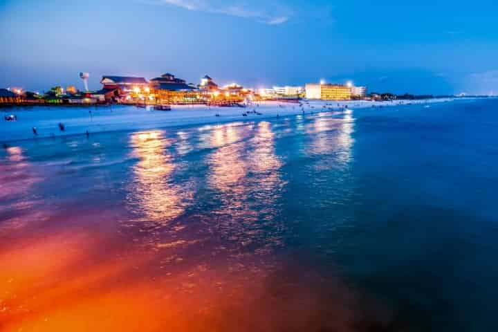 Okaloosa fishing pier in Fort Walton Beach, Florida during day in