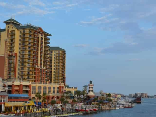 the destin harbor near okaloosa island