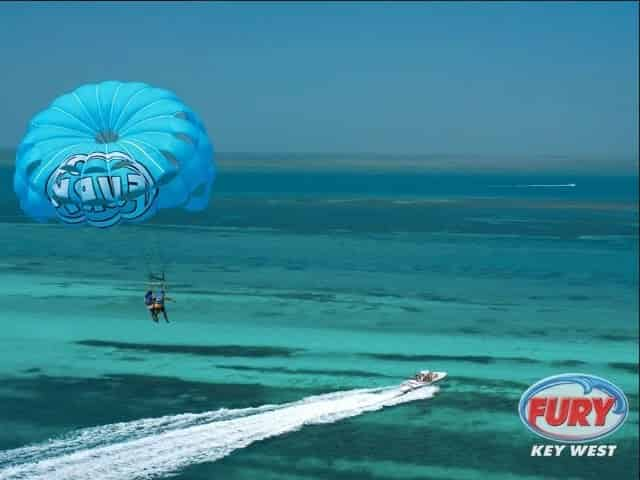 parasailing over key west florida