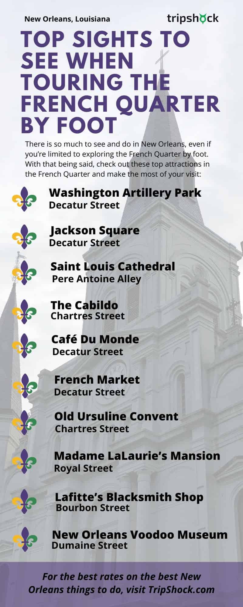 Top Sights to See When Touring the French Quarter by Foot
