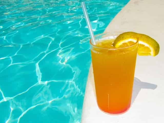 drinks by the pool at the IP in biloxi