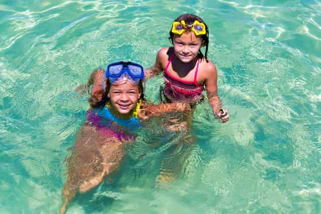 kids playing at crab island destin fl