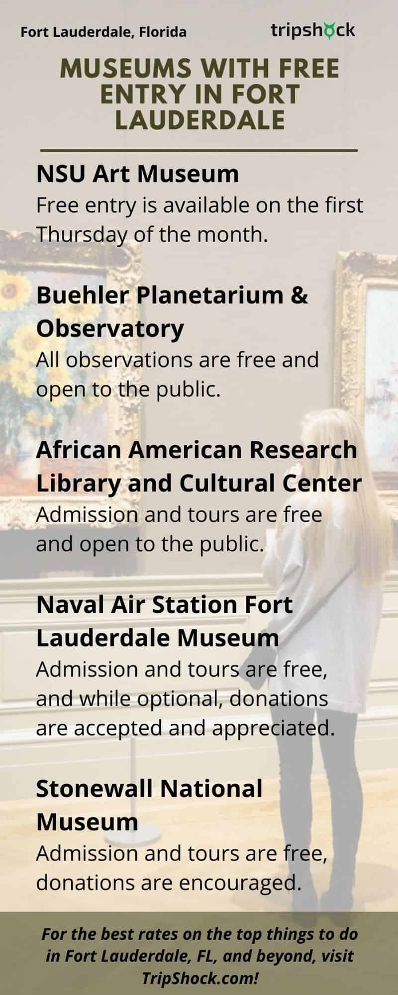 Museums with Free Entry in Fort Lauderdale