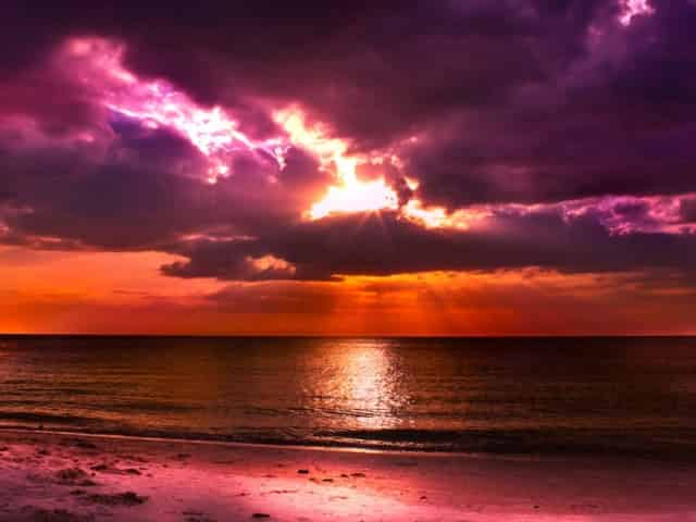 sunset in st pete beach florida