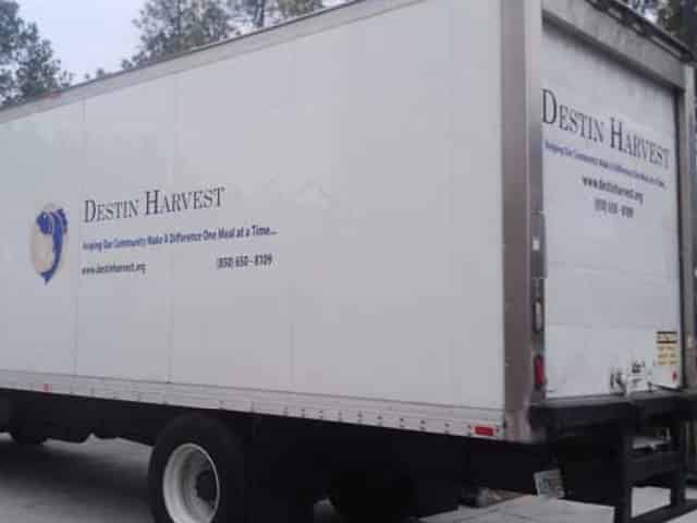 destin harvest donations truck
