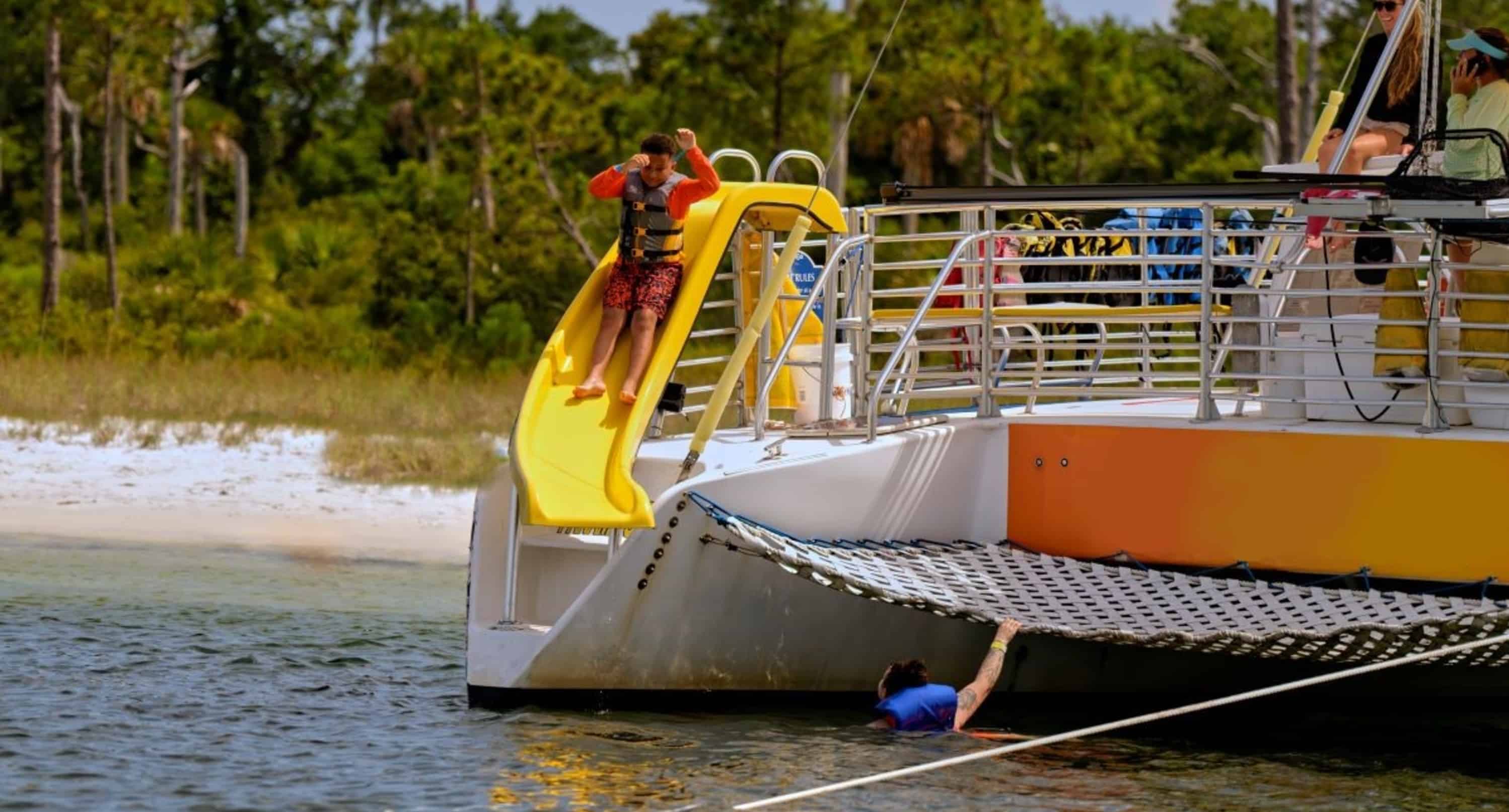 Adventure-Tour-With-Inflatable-Waterpark-Aboard-The-Privateer-Catamaran