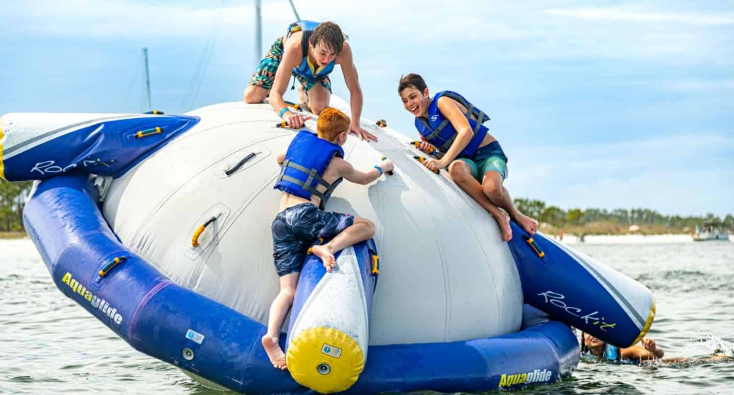 Adventure-Tour-With-Inflatable-Waterpark-Aboard-The-Privateer-Catamaran