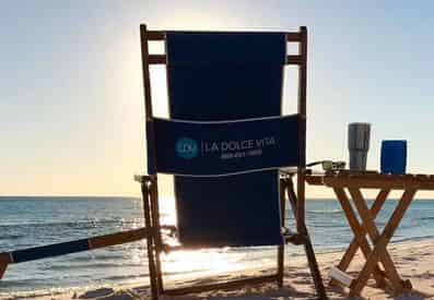30A Beach Chairs and Umbrellas By La Dolce Vita