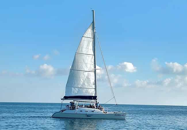 Sunset-Dolphin-Sail-Aboard-The-Footloose-Catamaran