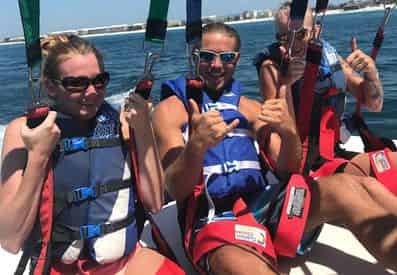 A Dip with the Dolphins Morning Parasailing on Okaloosa Island