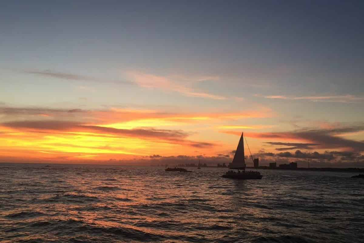 Sunset-Dolphin-Sail-Aboard-The-Privateer-Catamaran