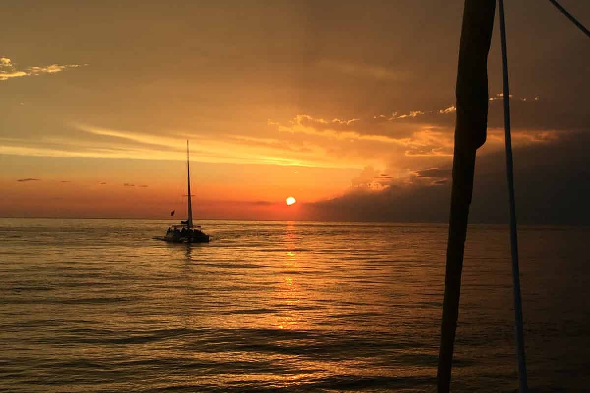 Sunset-Dolphin-Sail-Aboard-The-Privateer-Catamaran