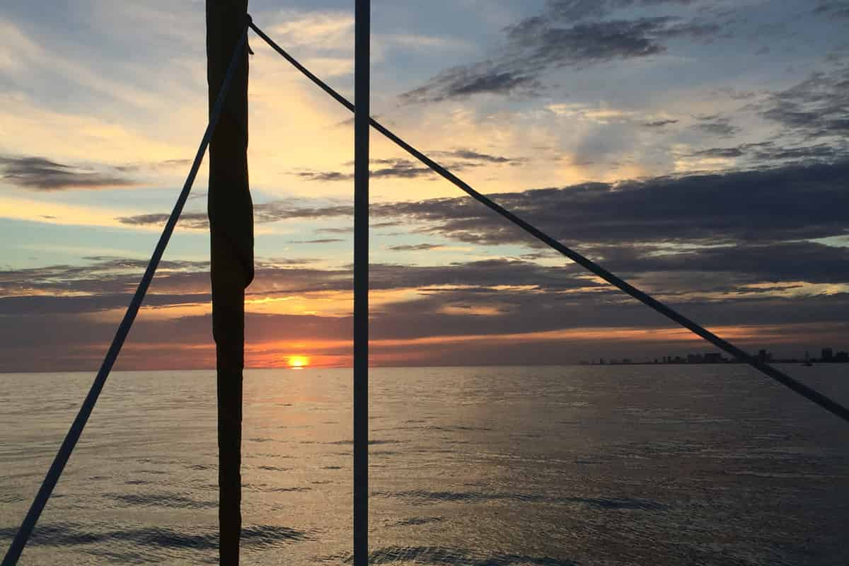 Sunset-Dolphin-Sail-Aboard-The-Footloose-Catamaran