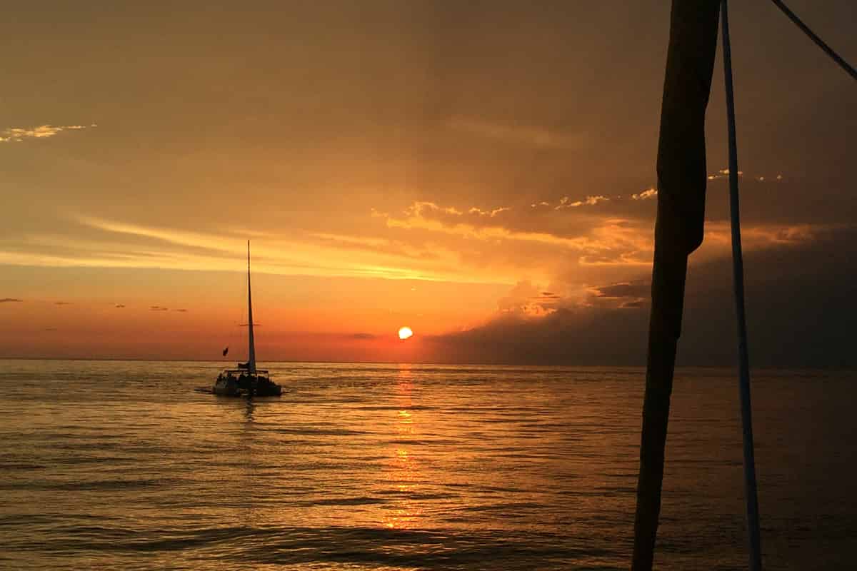Sunset-Dolphin-Sail-Aboard-The-Footloose-Catamaran