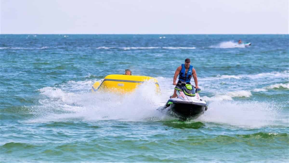 Gulf-Shores-Banana-Boat-Rides-with-Blue-Sky-Watersports