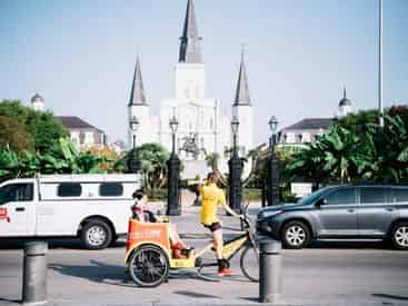 Private French Quarter and Garden District Pedicab Tour