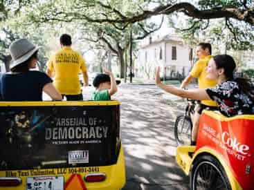 Private French Quarter and Garden District Pedicab Tour