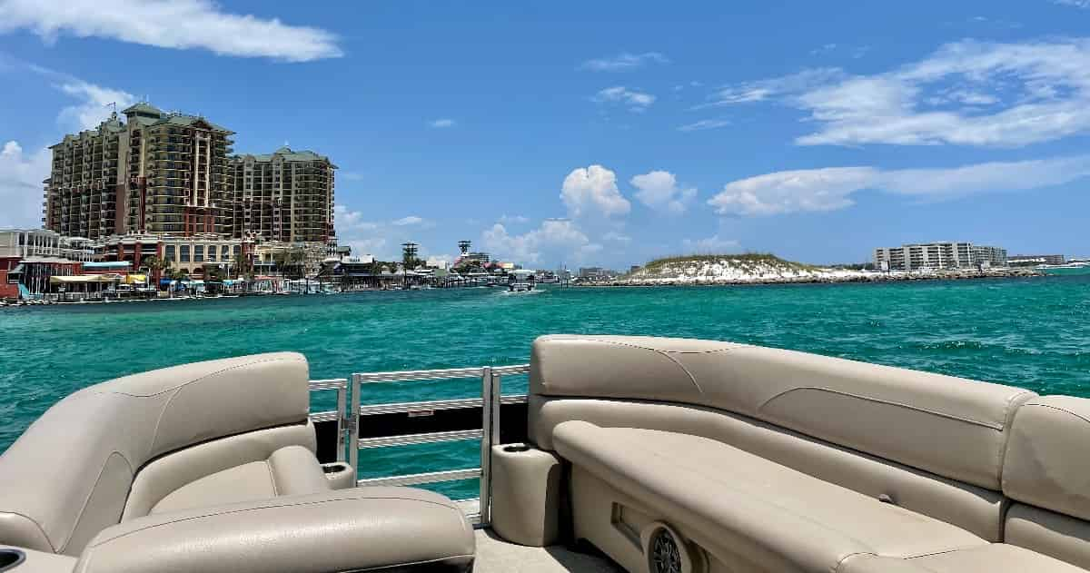 Destin-X-Double-Decker-Pontoon-Rental-Departing-from-Destin-Harbor