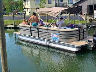 OB Watersports Full Day Tritoon Boat Rental