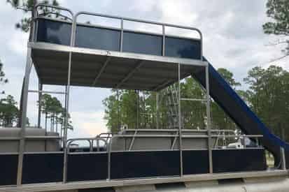 30A Double Decker Pontoon Boat Rental with Slide