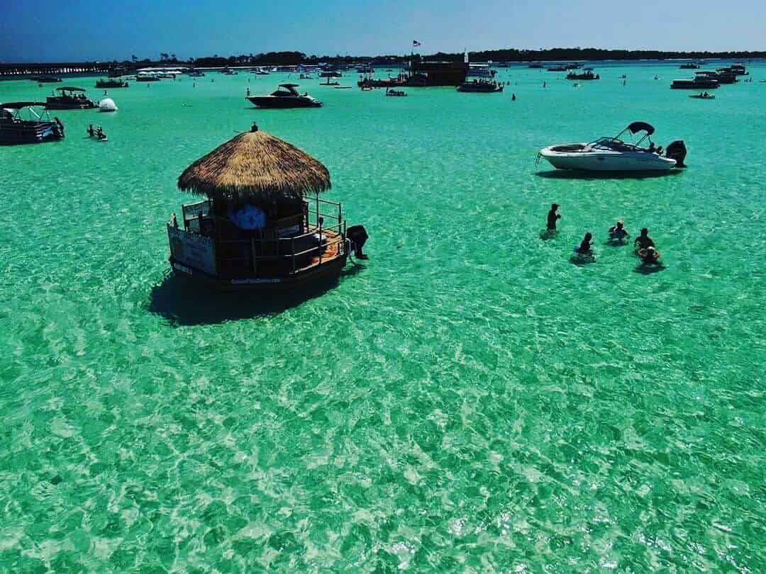 Famous & Original Crab Island Tiki Boat - TripShock!