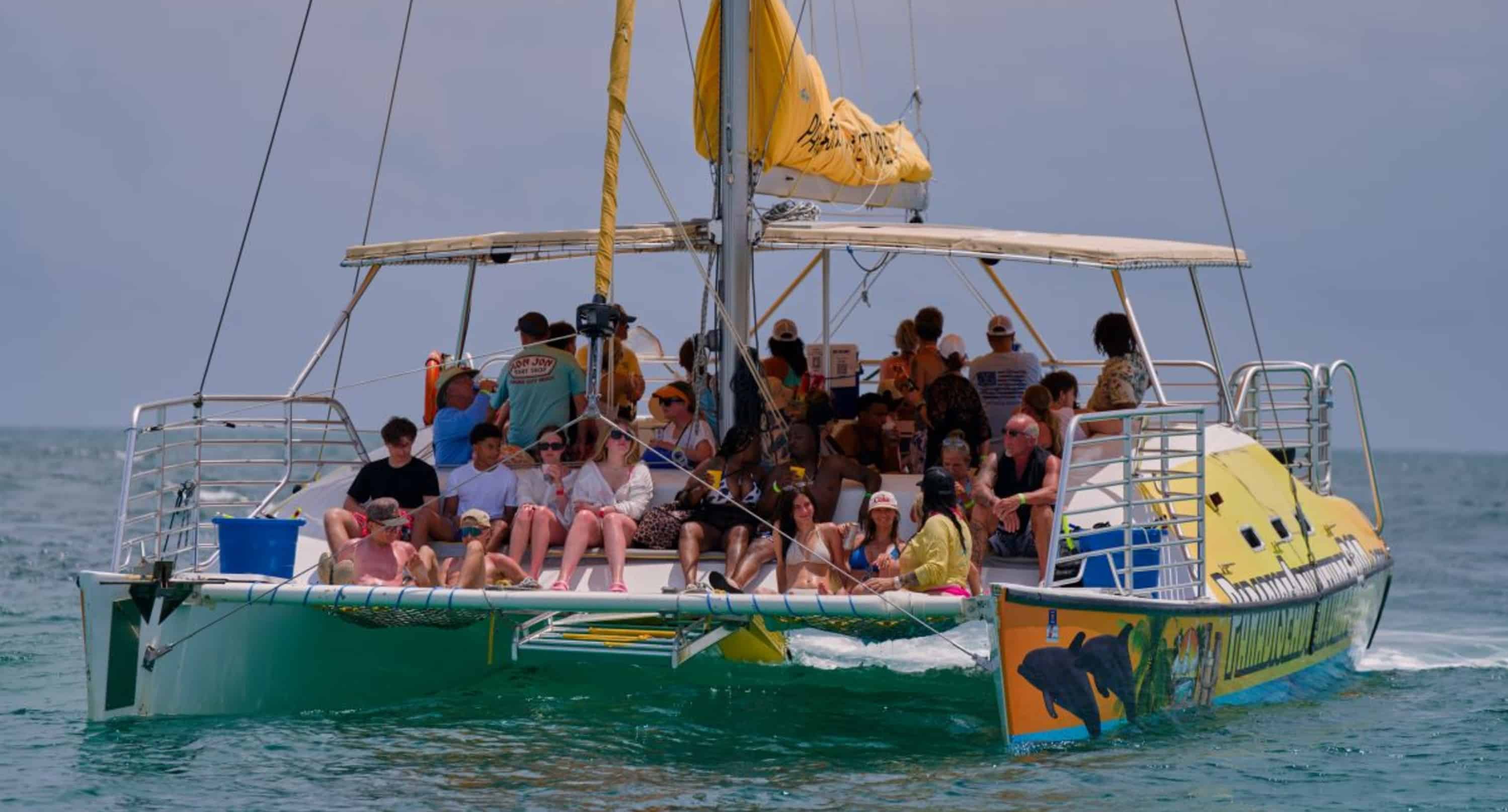Daytime-Dolphin-Sail-Aboard-The-Footloose-Catamaran