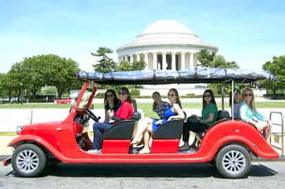 Mall and Monuments by Electric Cart