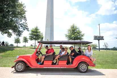 Mall and Monuments by Electric Cart
