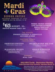 Sandestin Mardi Gras Fine Dining Dinner and Dancing Cruise