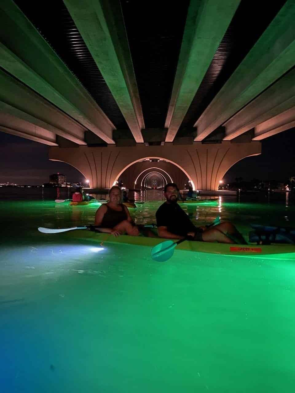 Glass-Bottom-Kayak-LED-Illuminated-Night-Tour