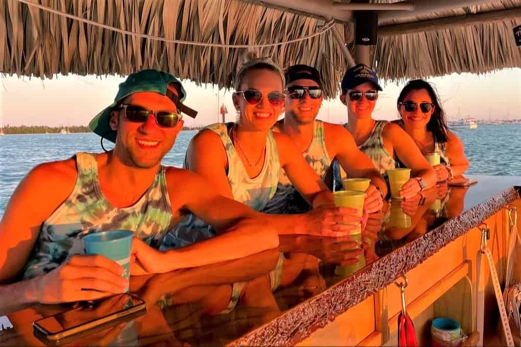 2-Hour-Private-Sunset-Cruise-on-a-Tiki-Bar-Boat