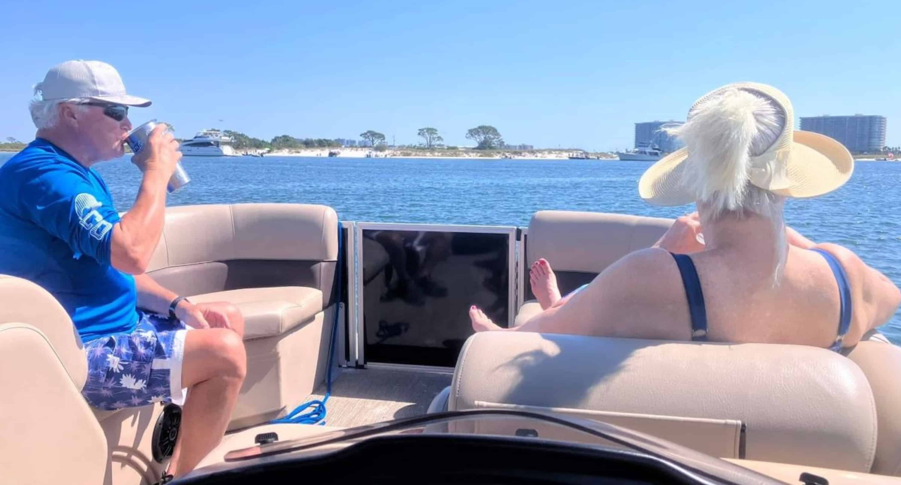 Destin-Crab-Island-Cruise-on-a-Bentley-Tritoon-with-Captain-and-Water-Toys