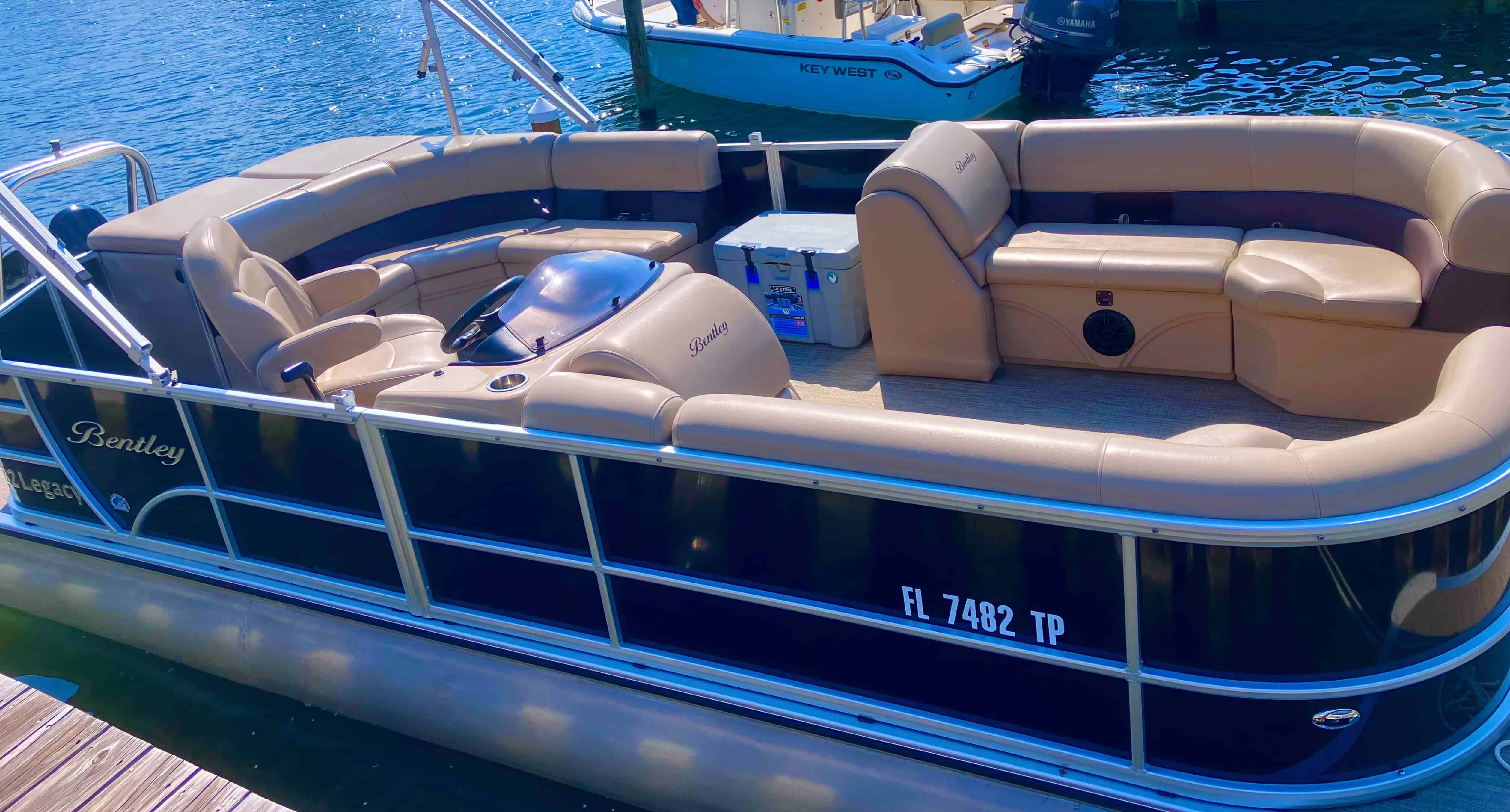 Destin-Crab-Island-Cruise-on-a-Bentley-Tritoon-with-Captain-and-Water-Toys