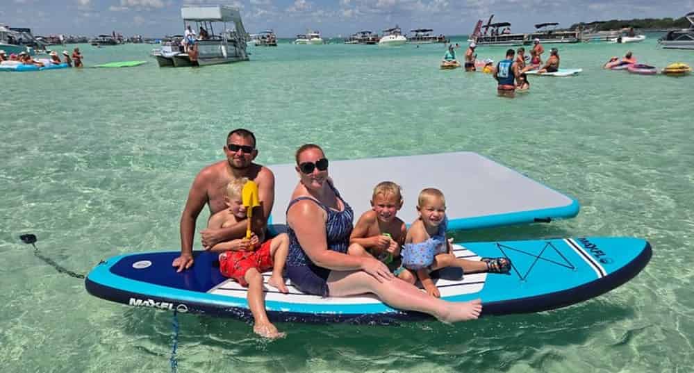 Destin-Crab-Island-Cruise-on-a-Bentley-Tritoon-with-Captain-and-Water-Toys