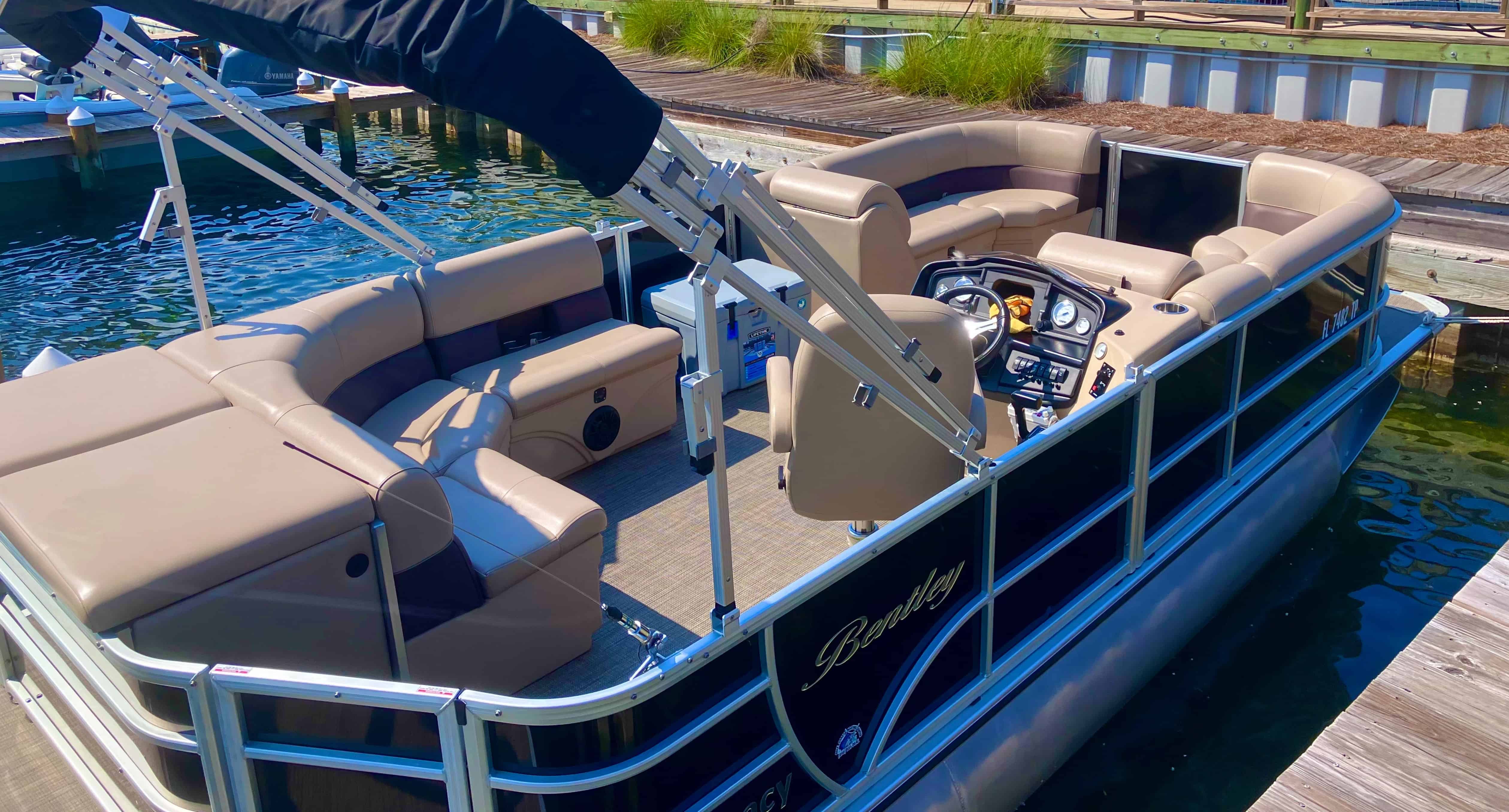 Destin-Crab-Island-Cruise-on-a-Bentley-Tritoon-with-Captain-and-Water-Toys
