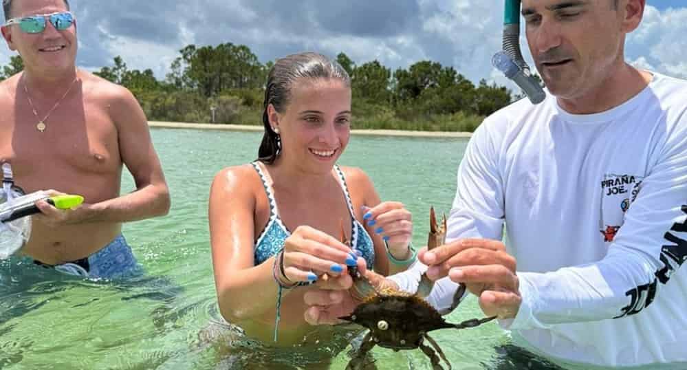 Destin-Crab-Island-Cruise-on-a-Bentley-Tritoon-with-Captain-and-Water-Toys